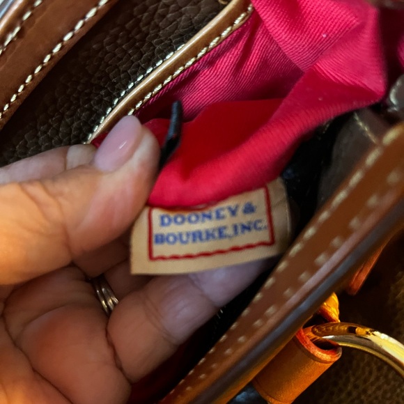 Dooney & Bourke Brown and Tan Leather Bag - Picture 11 of 16